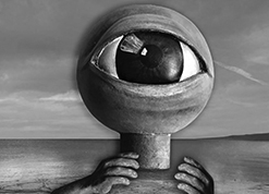 one-eyed man_bw